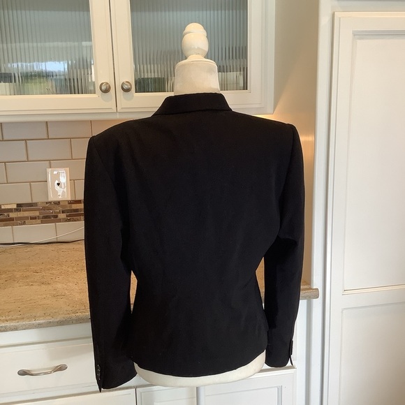 Victor Victoria Black Blazer Wool EU Size 46 - Picture 2 of 8